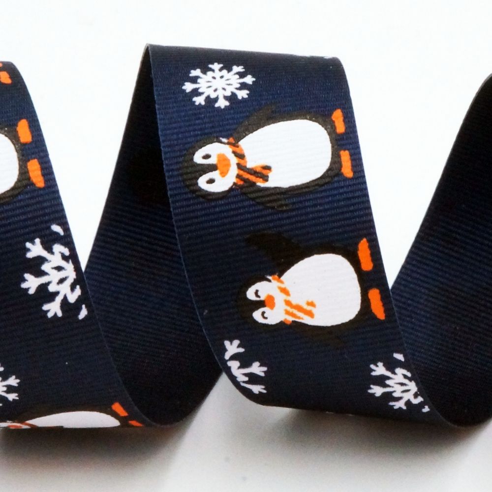Penguin & Snowflake Ribbon