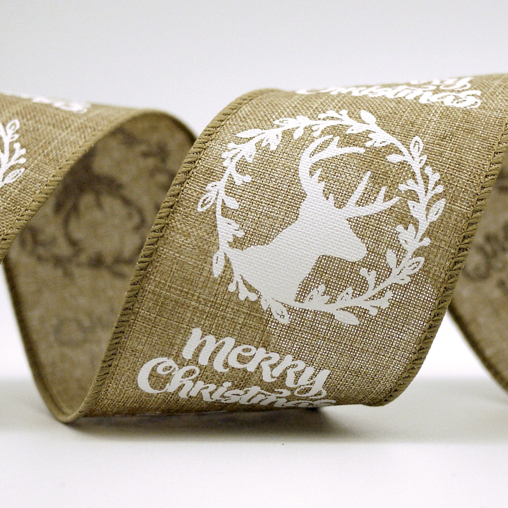 CINTA DE FELIZ NAVIDAD Y VENADO