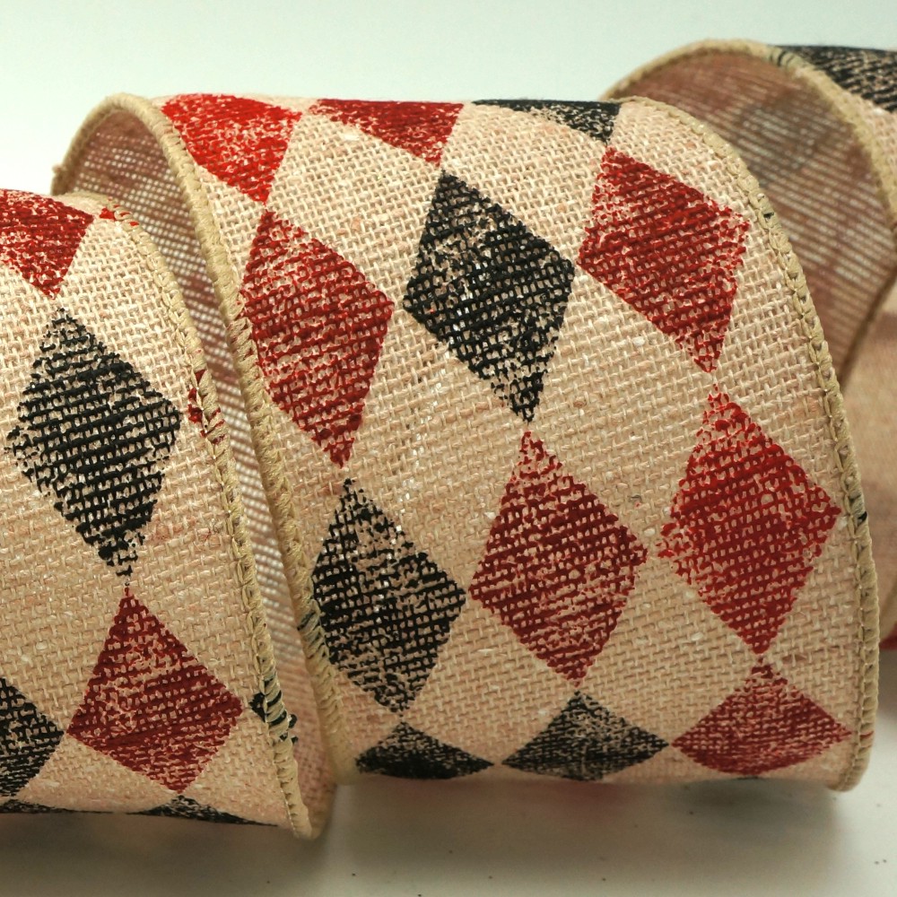 Ретро гарлеквінська візерунчата бавовняна стрічка Ретро гарлеквінська візерунчата бавовняна стрічка