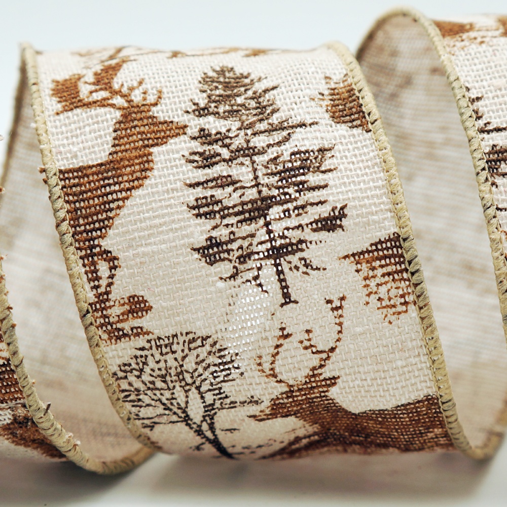 Rénszarvas és fák szalag