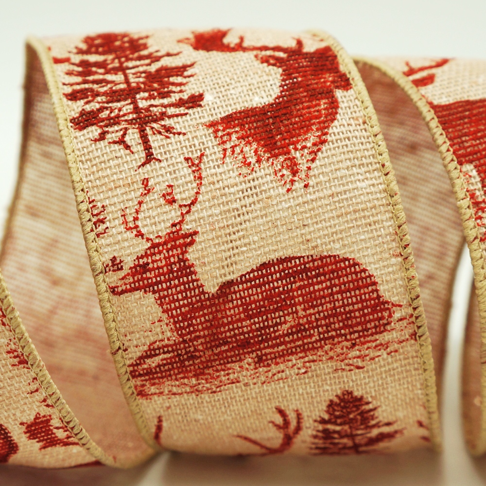 Rénszarvas és fák szalag