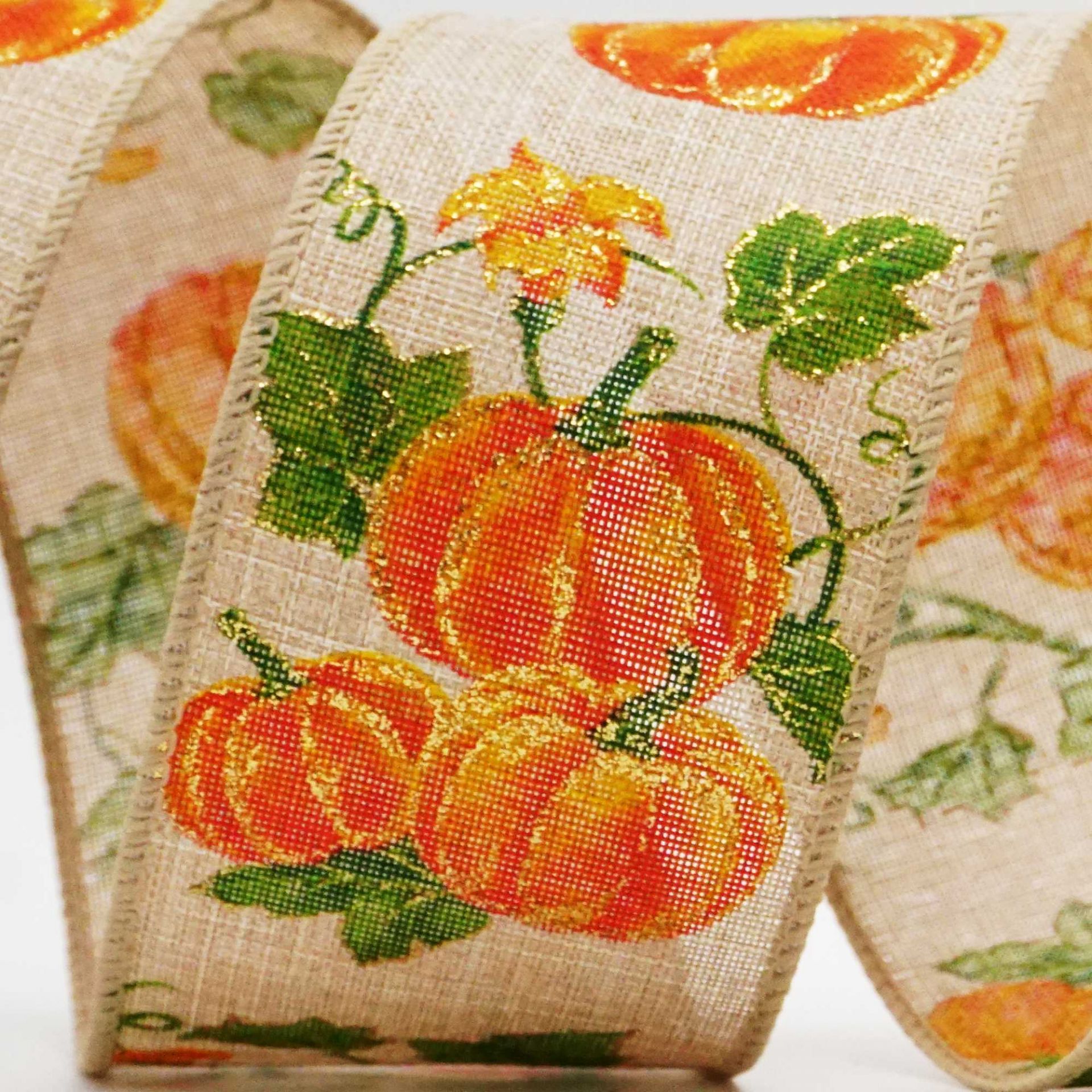 Лента с осенними тыквами