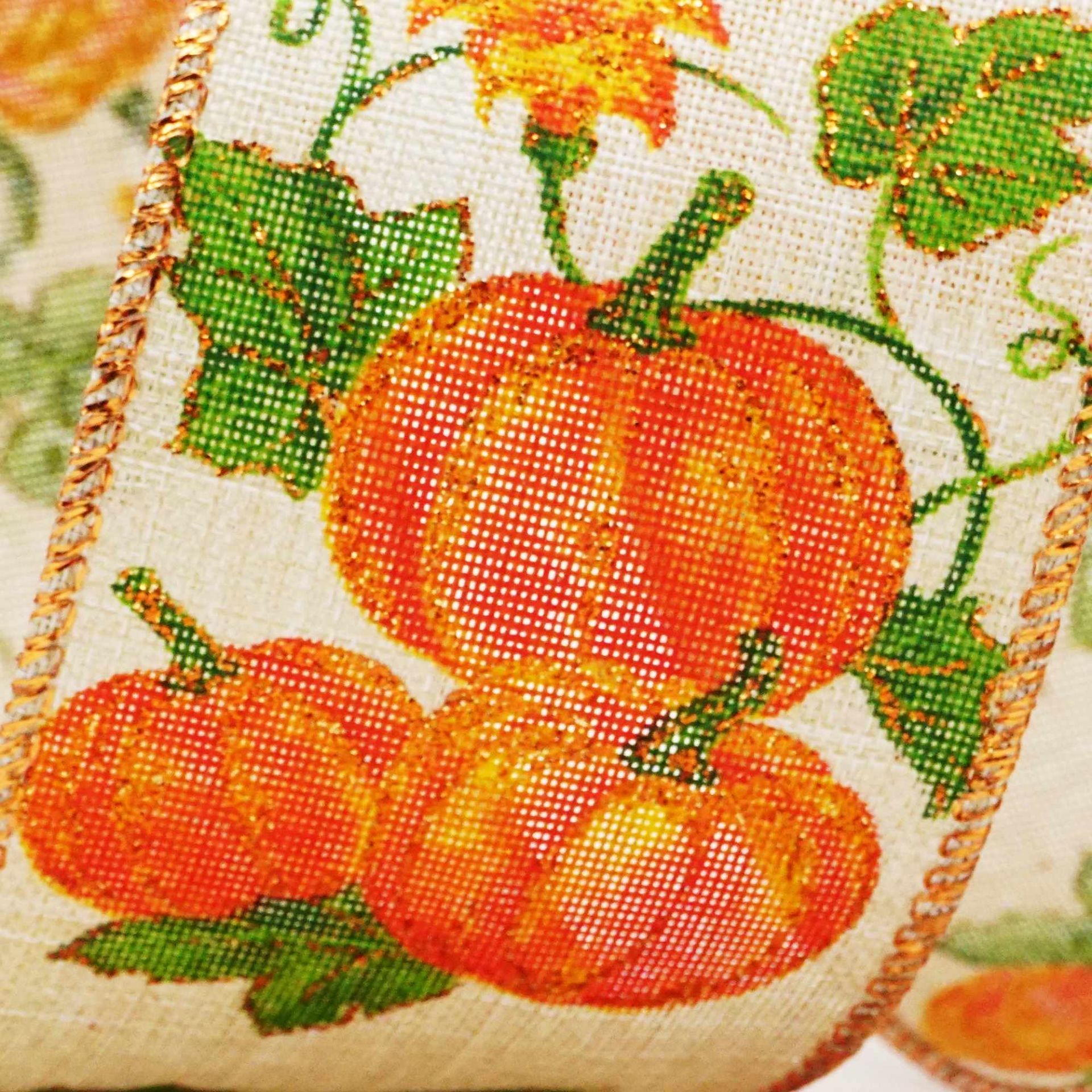 Лента с осенними тыквами