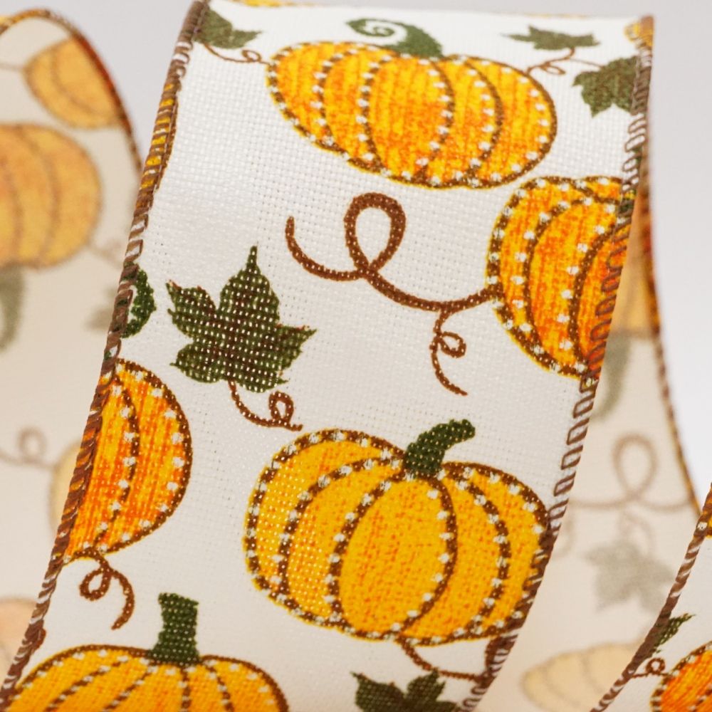 Лента с осенними тыквами