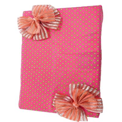 6 लूप्स + 4 लूप्स स्मोक पिंक रिबन बॉक्स बो_बीडब्ल्यू677