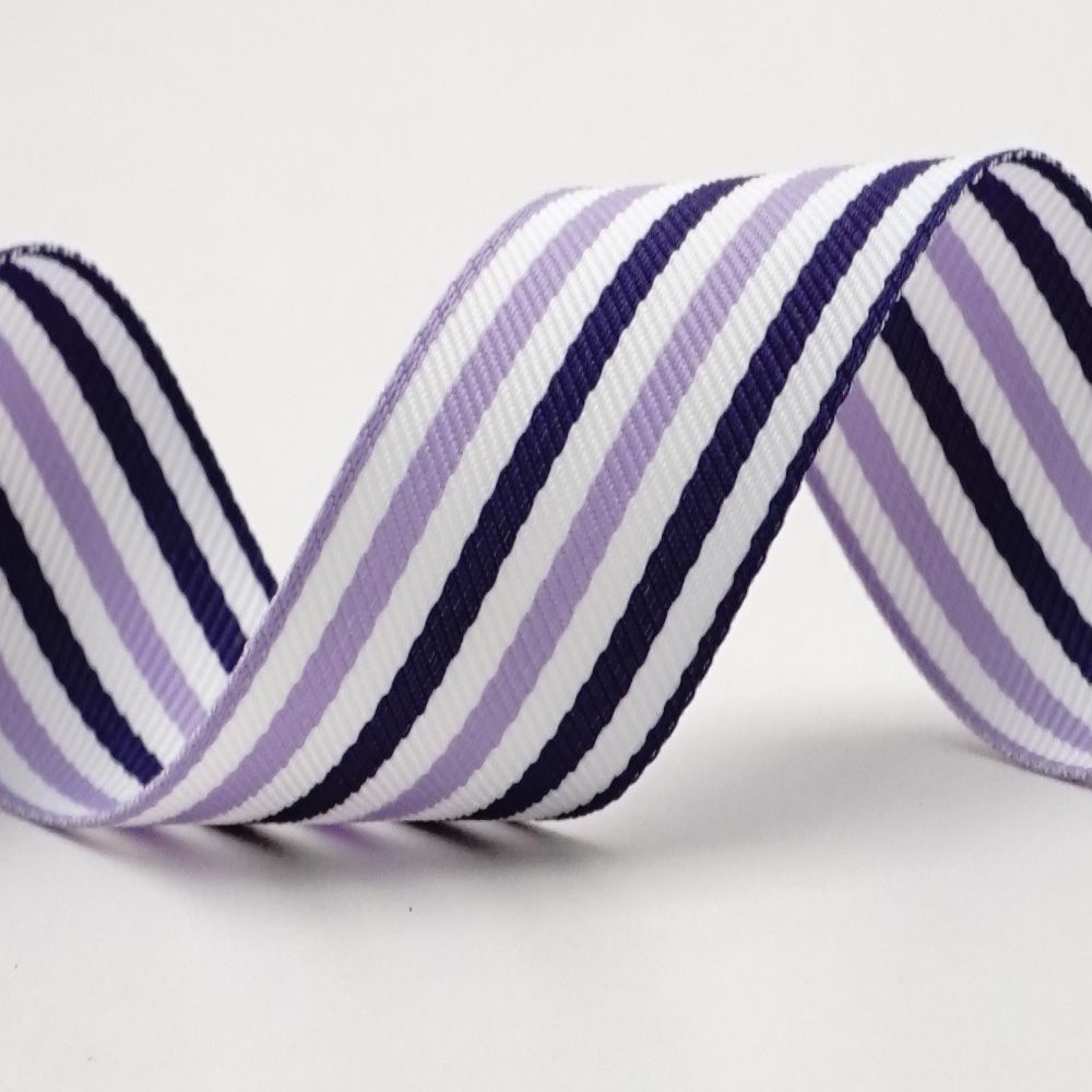 Bicolored Stripes Grosgrain Ribbon
