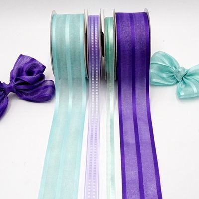 Conjunto de cintas violeta morado