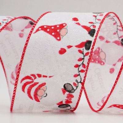 Christmas Waving Gnome Ribbon