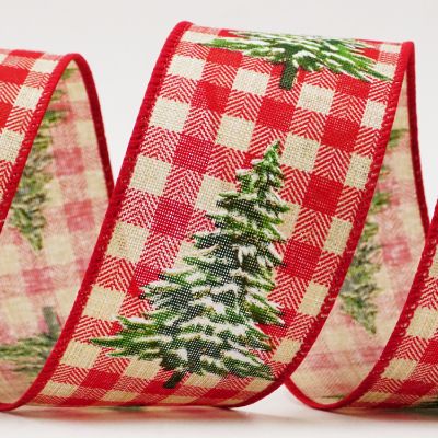 Cinta a cuadros de pino nevado Cinta a cuadros de pino nevado