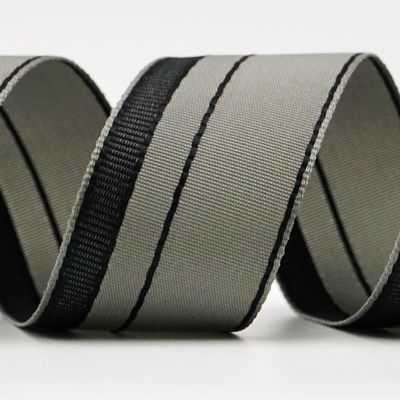 Two-color Stripe Grosgrain Ribbon