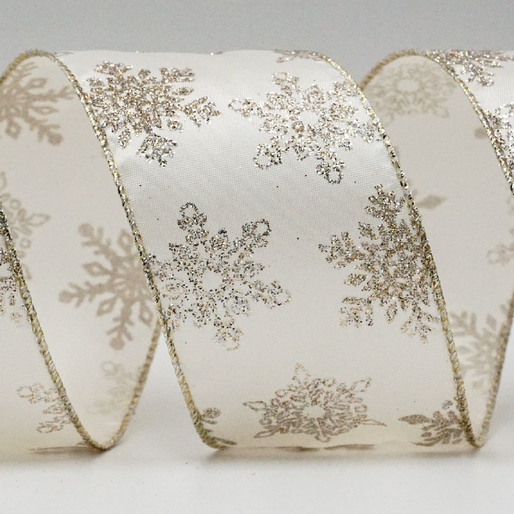 Glitzernde Schneeflockenband