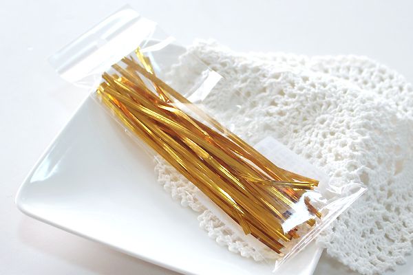 Złote metalowe spinacze do zawijania Złote metalowe spinacze do zawijania