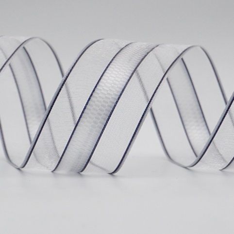 Nastro trasparente e satinato a blocchi medi_K253