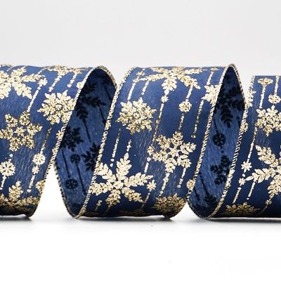 Ruban métallisé Flocons de neige