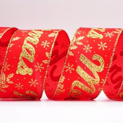 Weihnachten mit Schneeflockenband