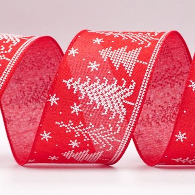 Вязаная лента для новогодней елки