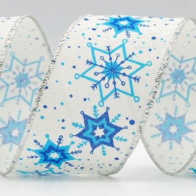 Vary styles Printed Snowflake Ribbon_KF6561
