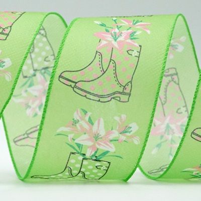 KF6837.JPG::Spring Flower Boots Ribbon