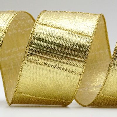 Shimmery Gold wire Ribbon_KF6952