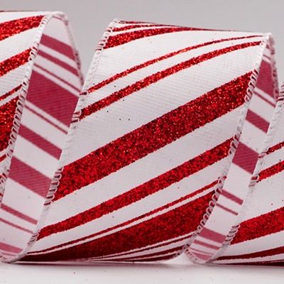 चमकदार पट्टियों वाली हॉलिडे डेकोर रिबन_KF7007.KF7008.KF7009