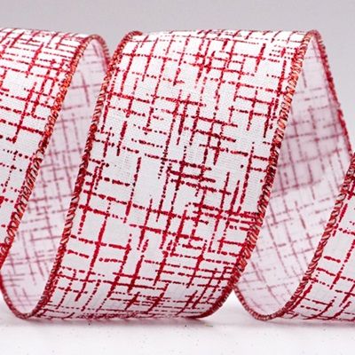 वर्गाकार लाल चमकदार रिबन_KF7048