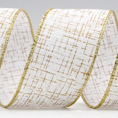 सोने के चमकदार पेंट डिजाइन रिबन_KF7050