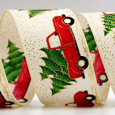 Kultainen joulukuusi auton nauha_KF7146