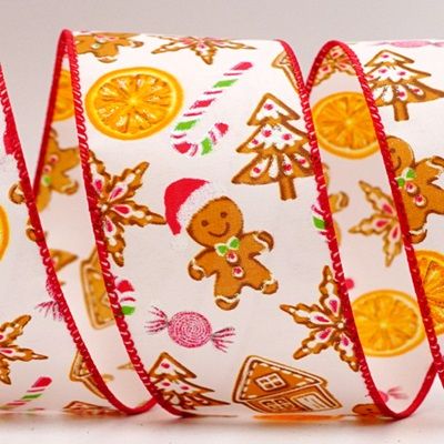 Orange Christmas Candies Ribbon_KF7283.KF7284