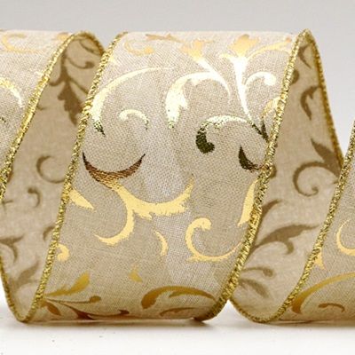 Foil Luxurious Pattern Design Ribbon_KF7455.KF7456