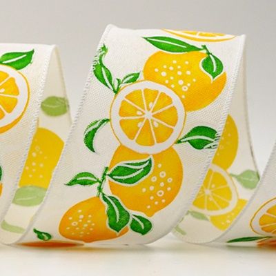 Нарезанный лимонный весенний ленточный KF7569