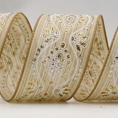 Винтажная блестящая лента_KF7596.KF7597