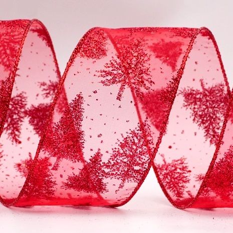 Snowy Pine Trees Ribbon_KF7632.KF7633