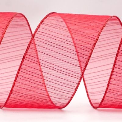 Raitainen metallinhohtoinen läpinäkyvä johdettu nauha_KF7660