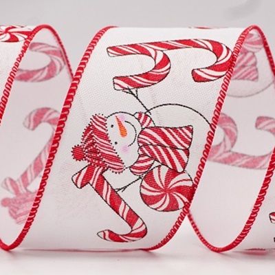 Christmas Candy Canes Design Ribbon_KF7662.KF7663.KF7664.KF7665.KF7666.KF7667.KF7677