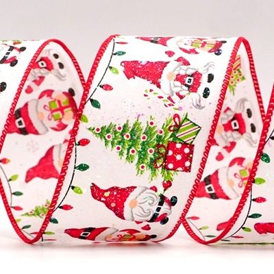 Santa Gnomes and Gifts Design Ribbon_KF7822