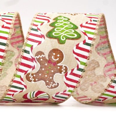 Christmas Candy Designs Wired Ribbon_KF7828.KF7829