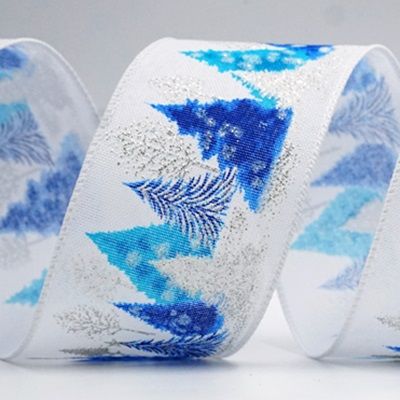 Christmas House & Animal Designs Wired Ribbon_KF7848. KF7849