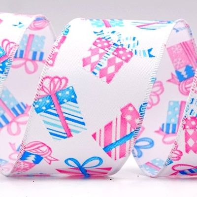 क्रिसमस गिफ्ट बॉक्स डिजाइन रिबन_KF7862