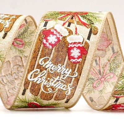 Nastro con design Merry Christmas_KF7876