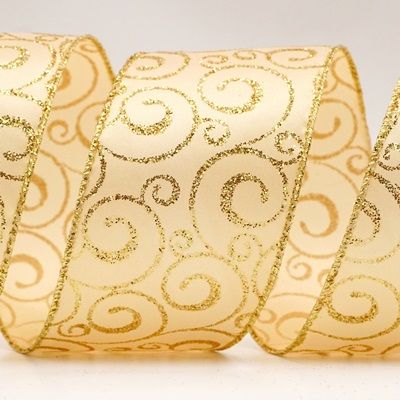 Κορδόνι με Λαμπερά Στρογγυλά Σχέδια_KF7977