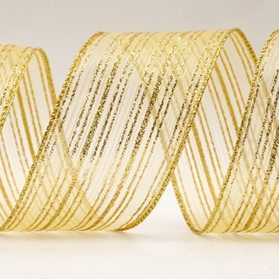 Cinta de Alambre a Rayas Brillantes_KF7981
