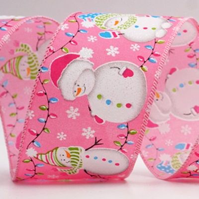 Wstążka druciana z lampkami choinkowymi i bałwankiem_KF7997.KF7998.KF7999