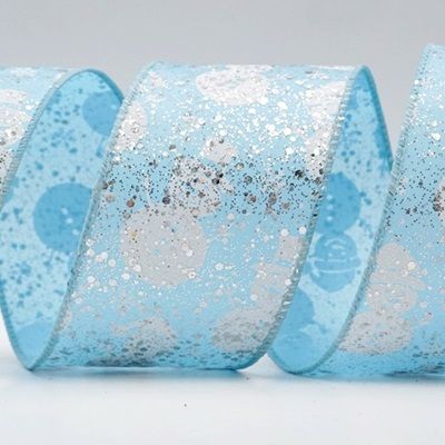 Κορδέλα με λαμπερό χιονάνθρωπο_KF8003