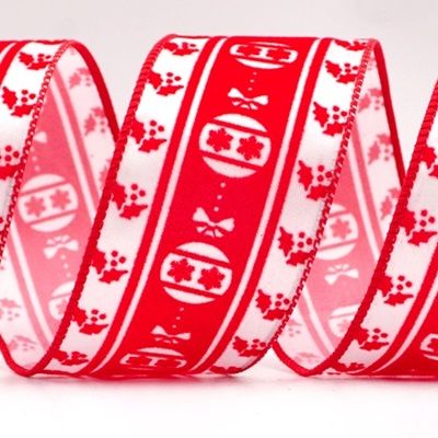 Bársonyos Karácsonyi Gömb Drótos Szalag_KF8092.KF8093