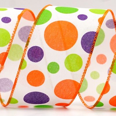 मल्टी-रंग के पोलका डॉट रिबन_KF8214.KF8215.KF8216.KF8217