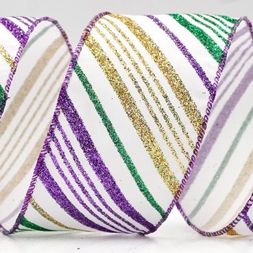 Dőlt csíkos mintás drót szalag_KF8218.KF8219.KF8222.KF8223