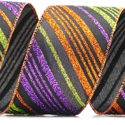 Dőlt csíkos mintás drót szalag_KF8218.KF8219.KF8222.KF8223