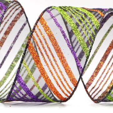 Dőlt csíkos mintás drót szalag_KF8218.KF8219.KF8222.KF8223