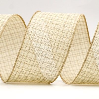Checkered Wired Ribbon_KF8259.KF8260