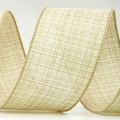 Rubrum Colores Burlap Wired Ribbon_KF8265